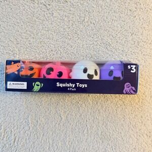 Old East Main Co Halloween Squishy Toys 4 Pack Pumpkin Ghost Gel Fidgets NEW